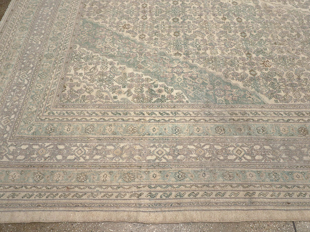 Vintage Persian Bibikabad Large Carpet, No.31640 - Gss