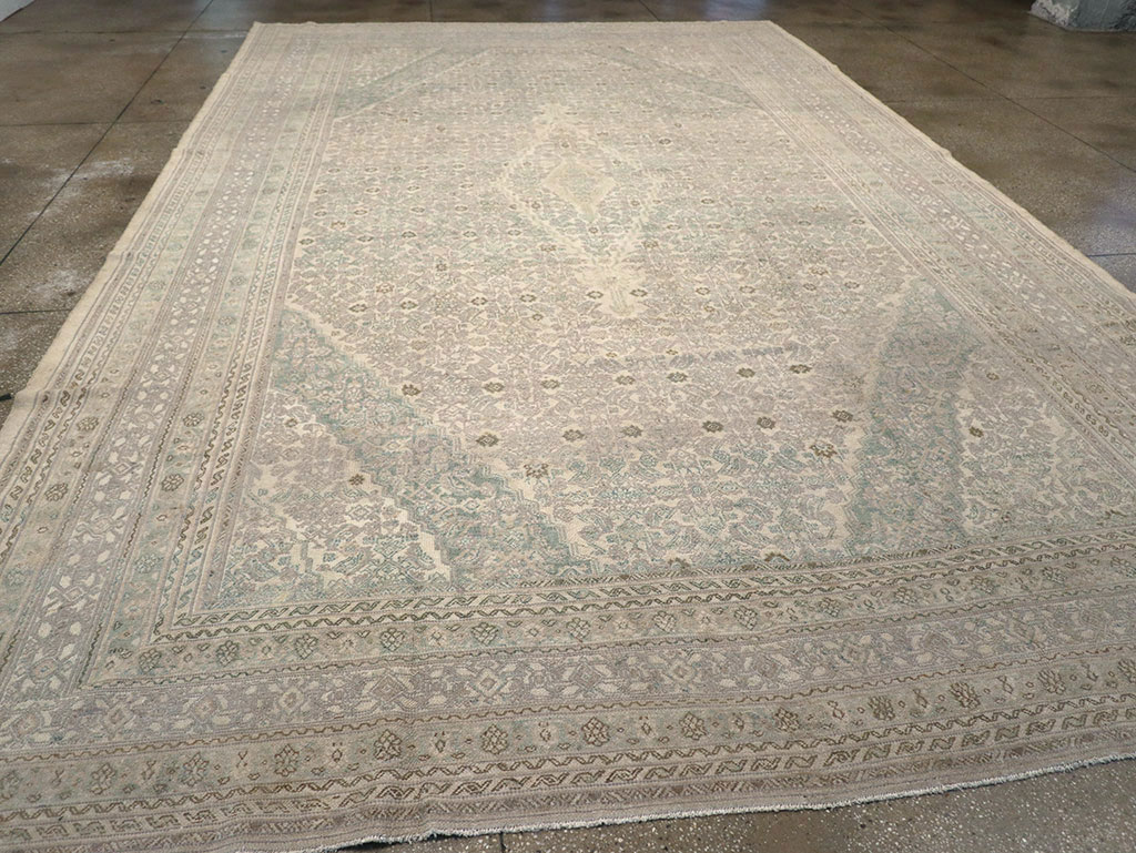 Vintage Persian Bibikabad Large Carpet, No.31640 - Gss