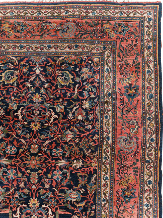 Antique Persian Bidjar Room Size Carpet, No.31641 - Gss