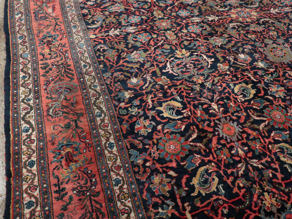 Antique Persian Bidjar Room Size Carpet, No.31641 - Gss