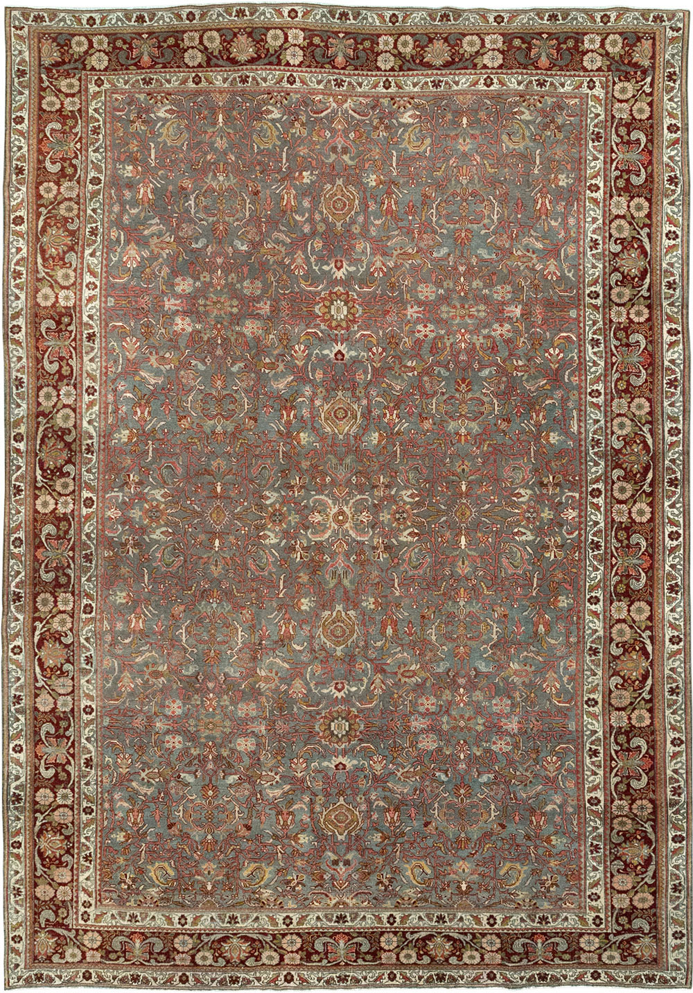 Antique Persian Bidjar Room Size Carpet, No.31645 - Gss