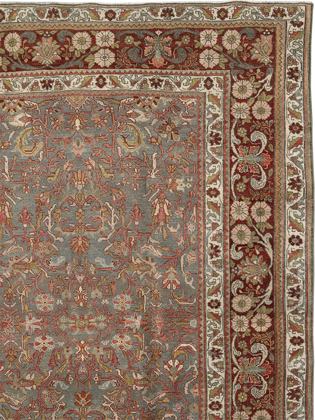 Antique Persian Bidjar Room Size Carpet, No.31645 - Gss