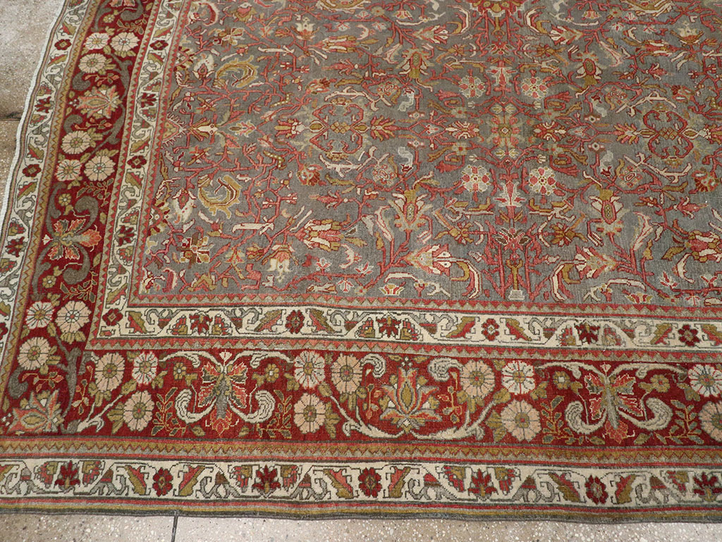 Antique Persian Bidjar Room Size Carpet, No.31645 - Gss
