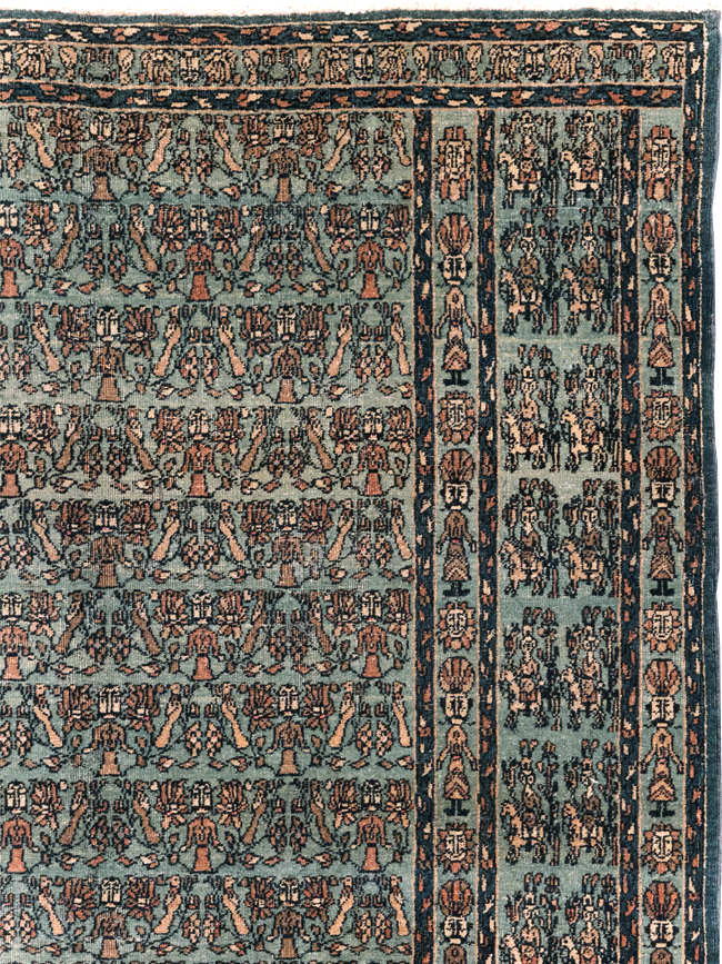 Antique Persian Pictorial Dorokhsh Rug, No.31646 - Gss