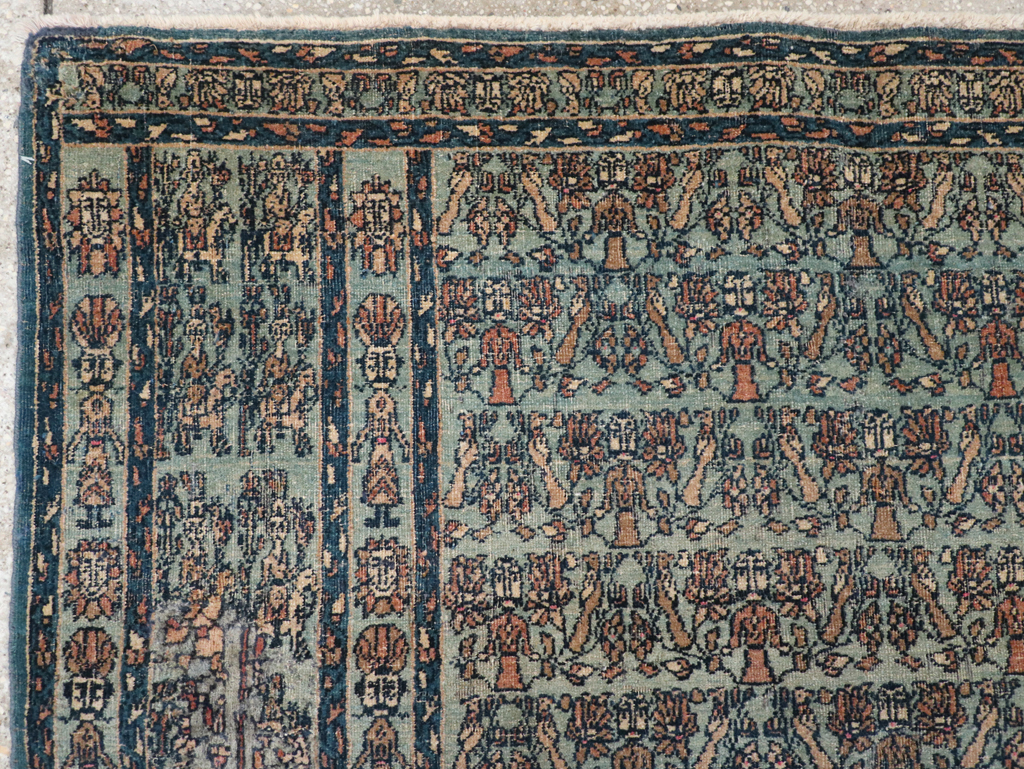 Antique Persian Pictorial Dorokhsh Rug, No.31646 - Gss
