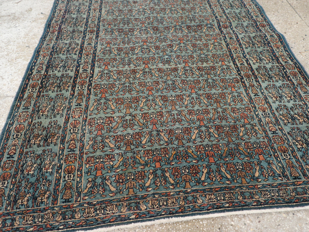 Antique Persian Pictorial Dorokhsh Rug, No.31646 - Gss