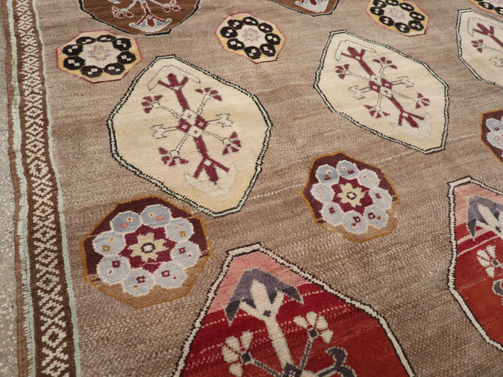 Vintage Turkish Anatolian Tribal Room Size Carpet, No.31649 - Gss