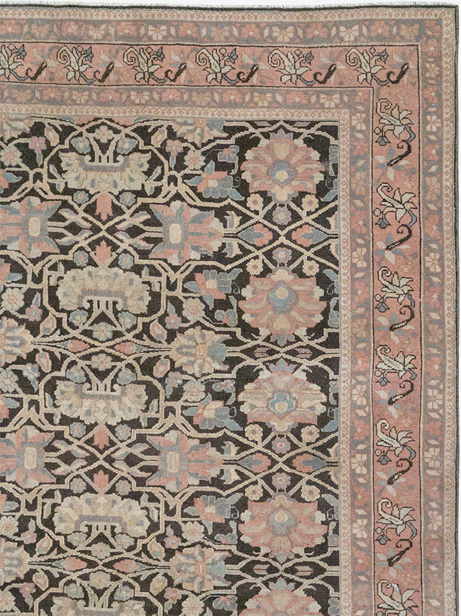 Vintage Persian Bidjar Room Size Carpet, No.31650 - Gss