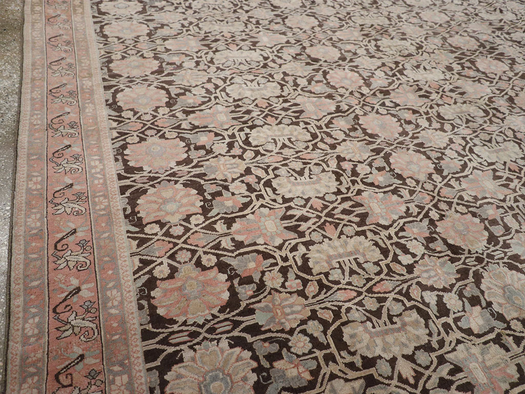 Vintage Persian Bidjar Room Size Carpet, No.31650 - Gss