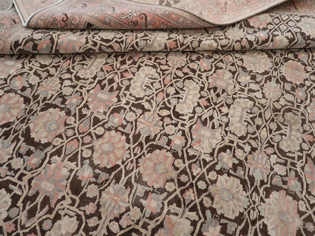 Vintage Persian Bidjar Room Size Carpet, No.31650 - Gss