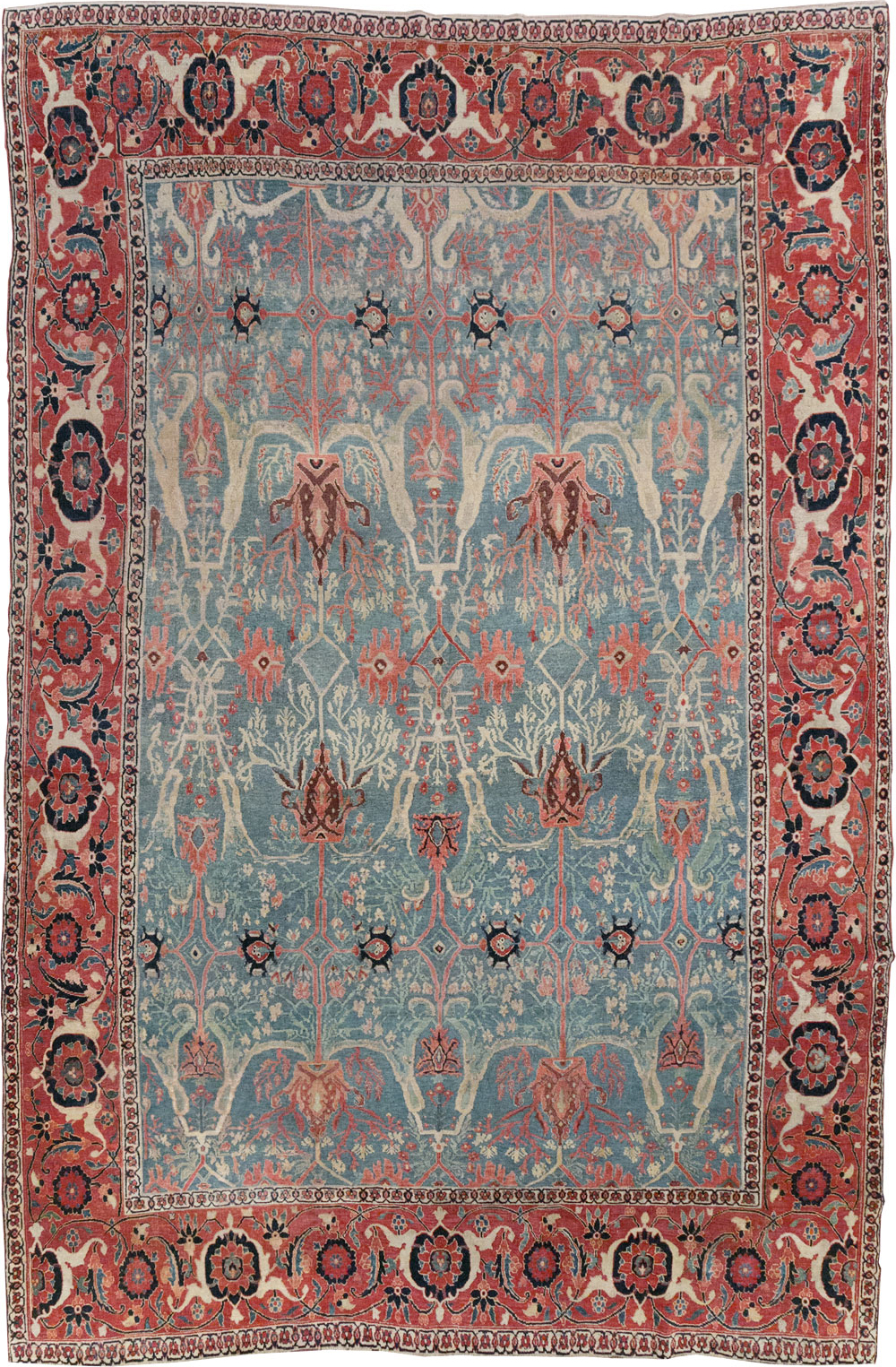 Antique Persian Bidjar Room Size Carpet, No.31651 - Gss