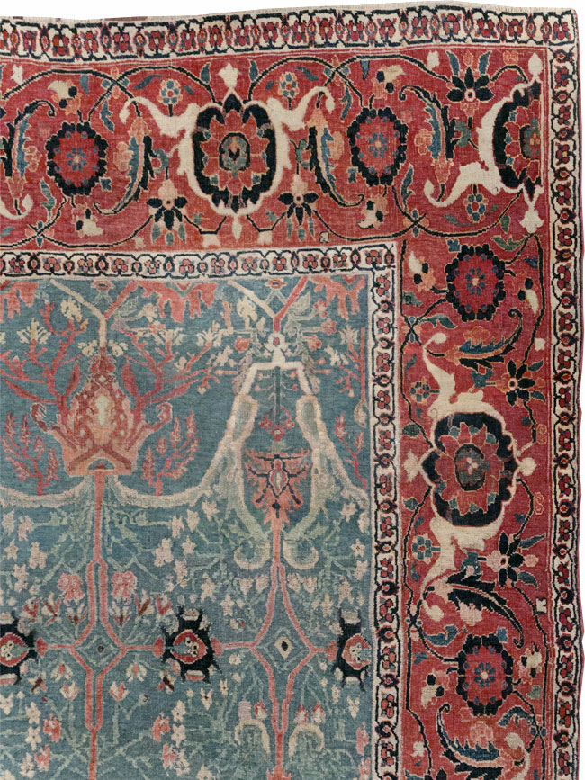 Antique Persian Bidjar Room Size Carpet, No.31651 - Gss