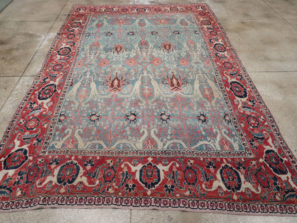 Antique Persian Bidjar Room Size Carpet, No.31651 - Gss
