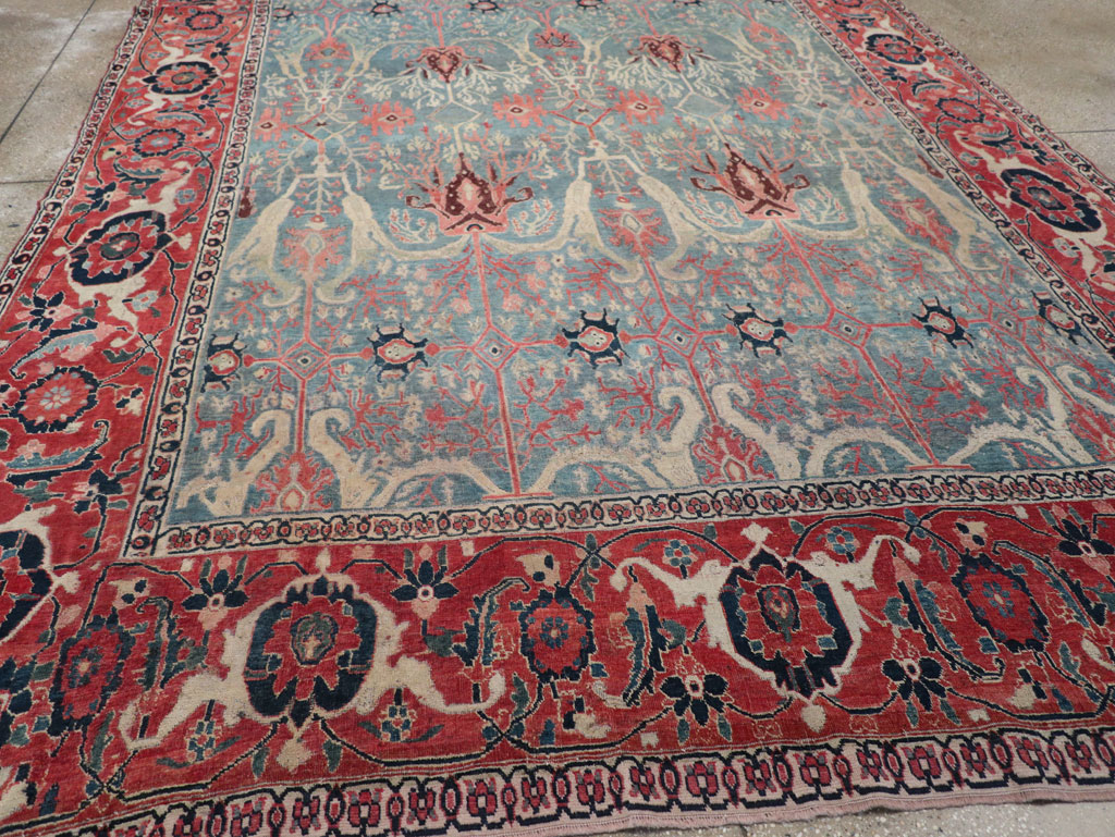 Antique Persian Bidjar Room Size Carpet, No.31651 - Gss