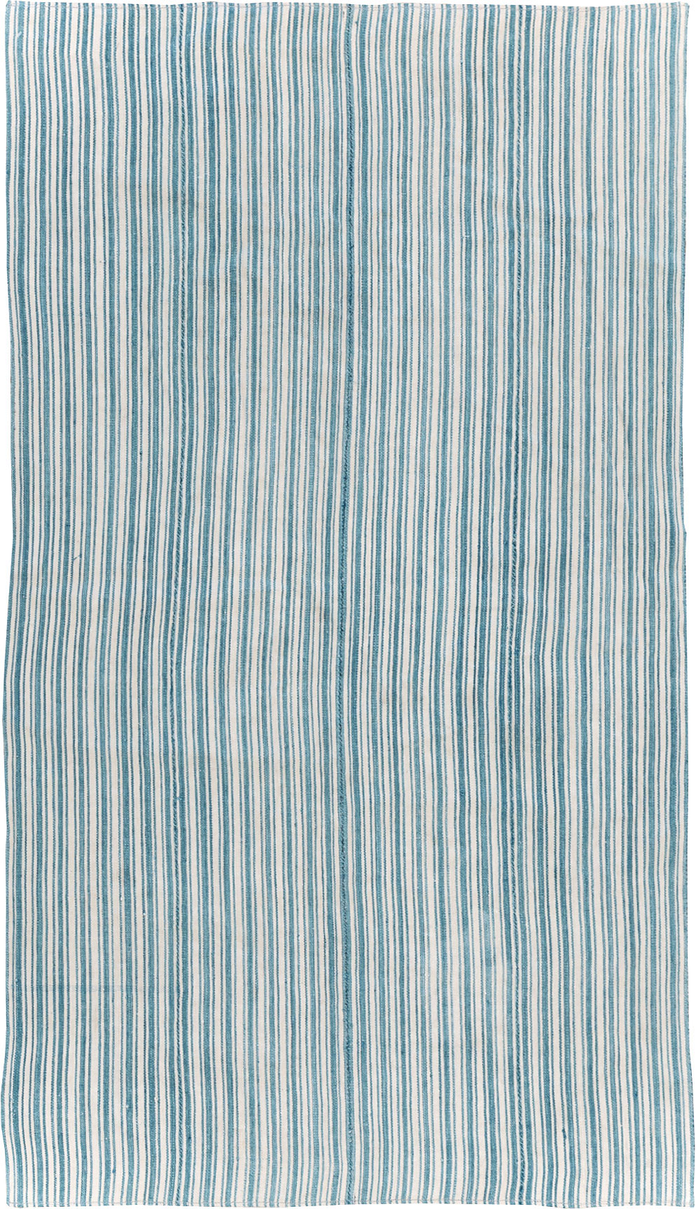 Vintage Turkish Flatweave Throw Rug, No.31662 - Gss