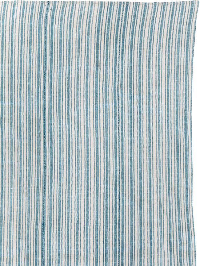 Vintage Turkish Flatweave Throw Rug, No.31662 - Gss