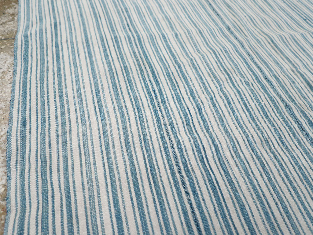 Vintage Turkish Flatweave Throw Rug, No.31662 - Gss