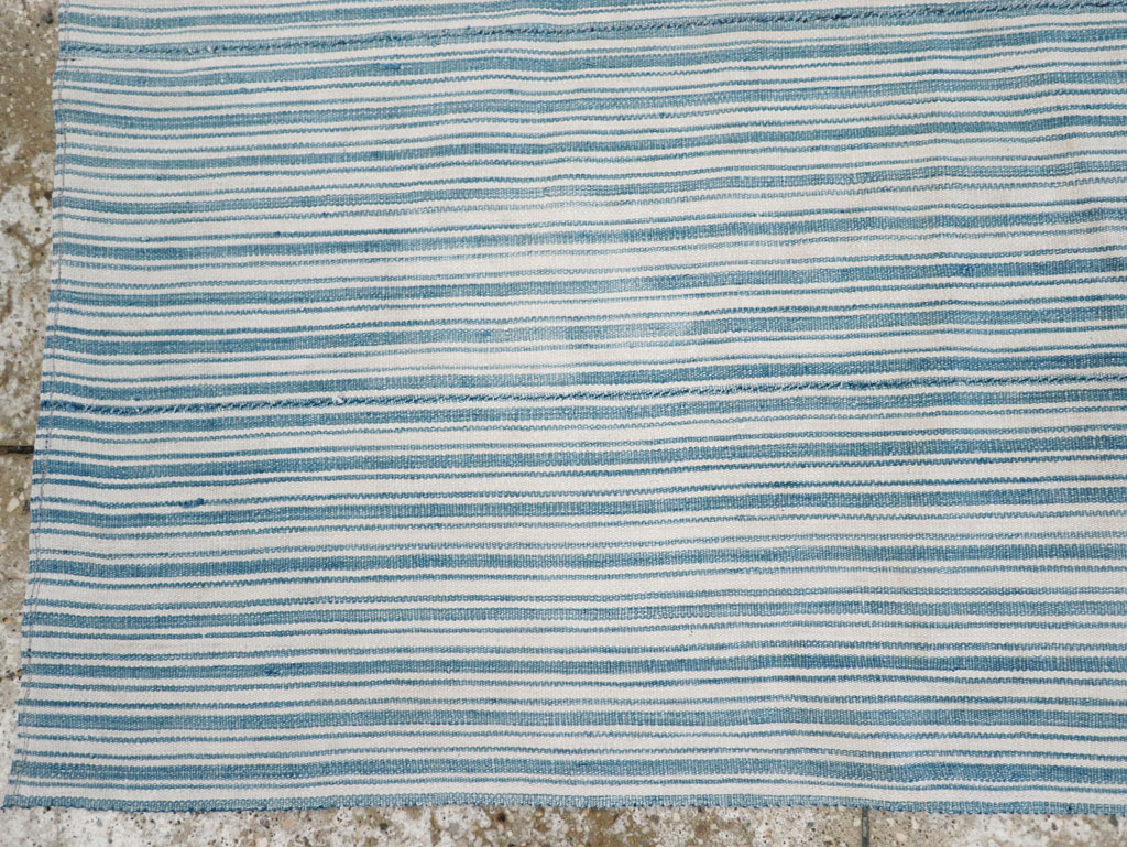 Vintage Turkish Flatweave Throw Rug, No.31662 - Gss