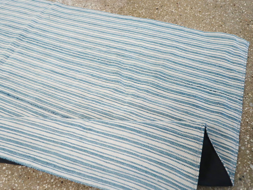 Vintage Turkish Flatweave Throw Rug, No.31662 - Gss