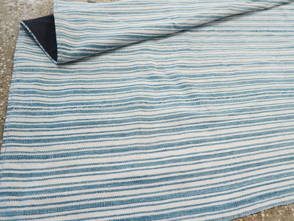 Vintage Turkish Flatweave Throw Rug, No.31662 - Gss