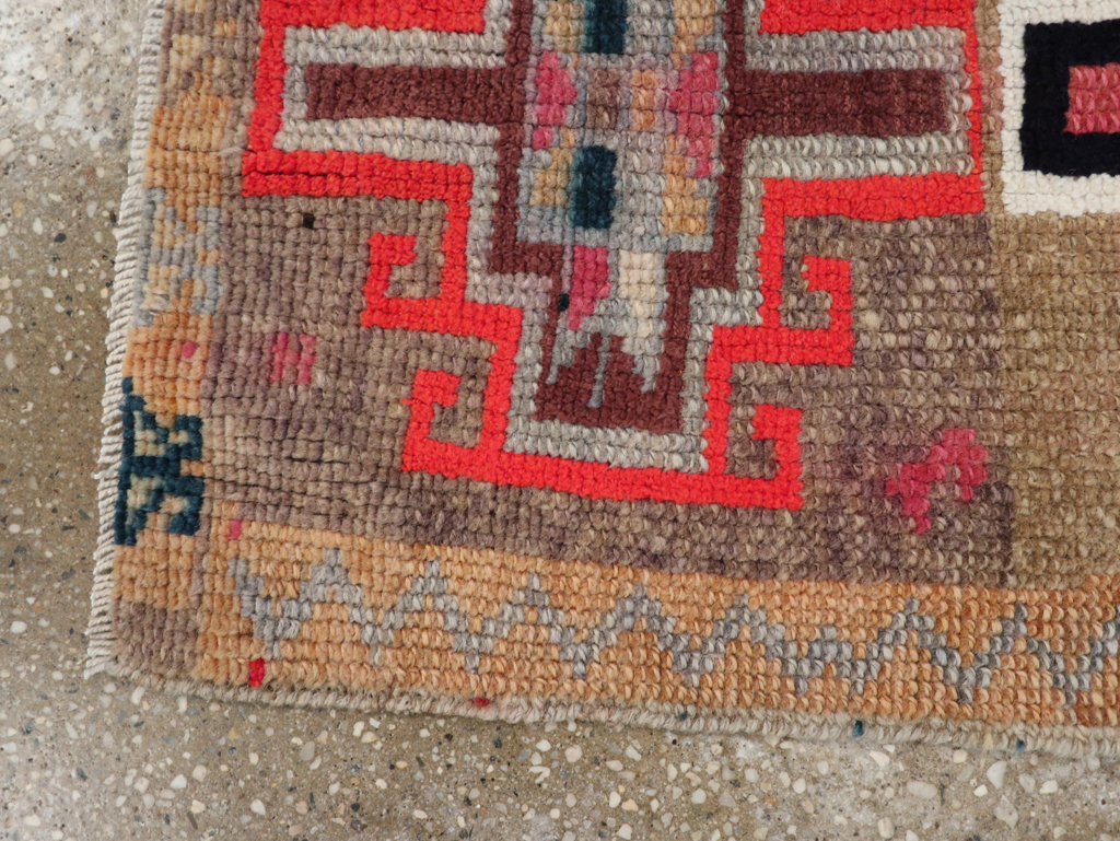 Vintage Turkish Anatolian Throw Rug, No.31663 - Gss