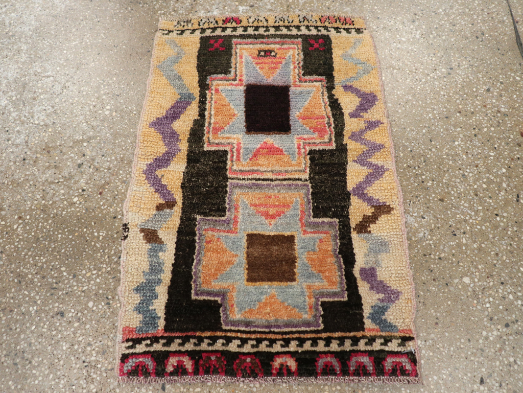 Vintage Turkish Anatolian Throw Rug, No.31664 - Gss