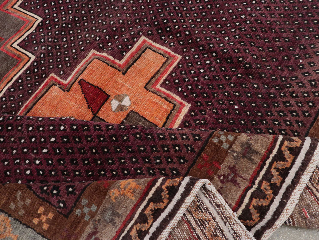 Vintage Turkish Anatolian Tribal Small Room Size Carpet, No.31666 - Gss