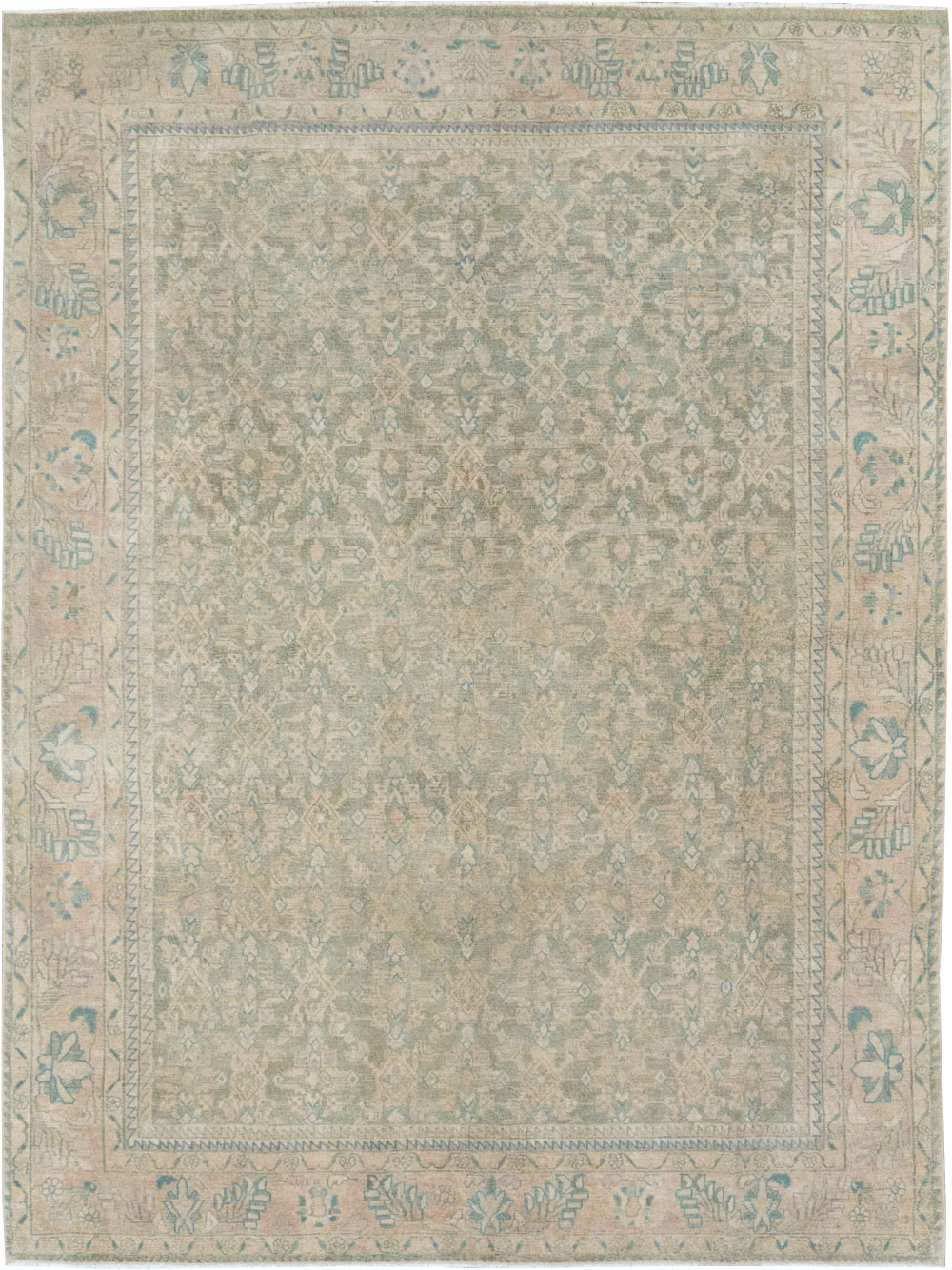 Antique Persian Malayer Small Room Size Carpet, No.31672 - Gss