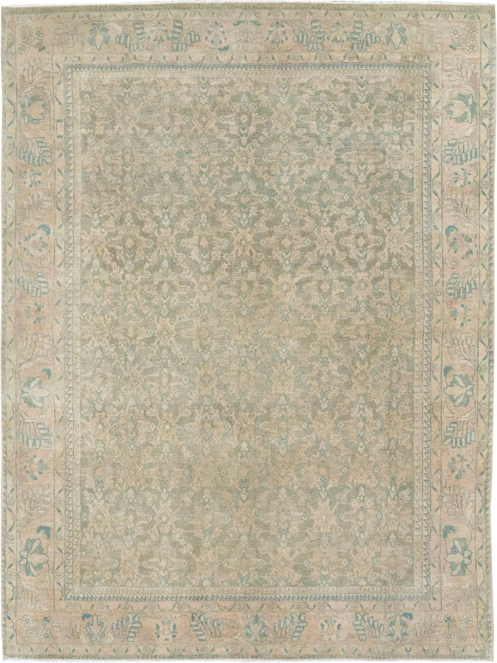 Antique Persian Malayer Small Room Size Carpet, No.31672 - Gss