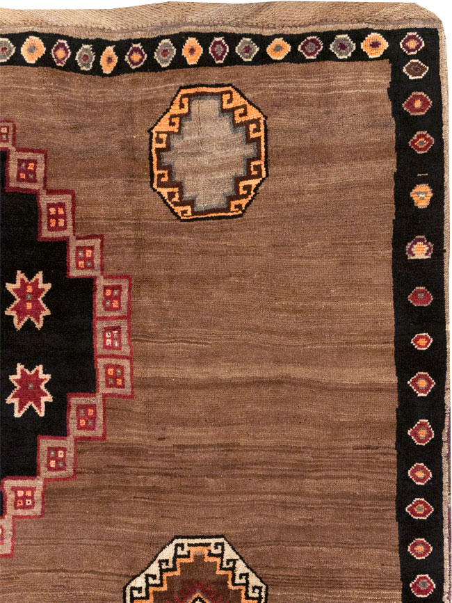 Vintage Turkish Anatolian Tribal Square Room Size Carpet, No.31677 - Gss