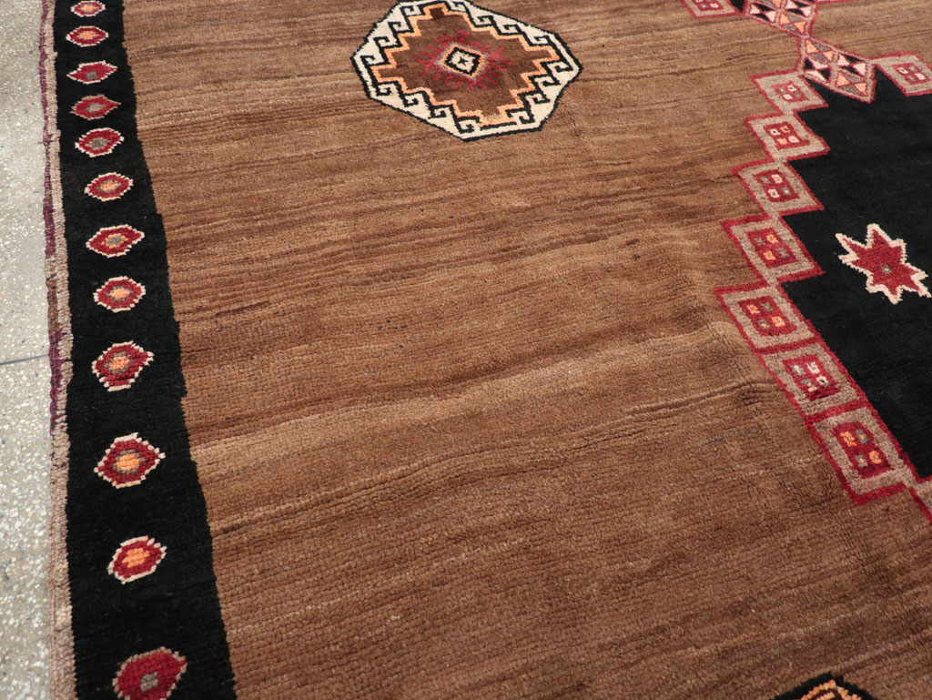 Vintage Turkish Anatolian Tribal Square Room Size Carpet, No.31677 - Gss