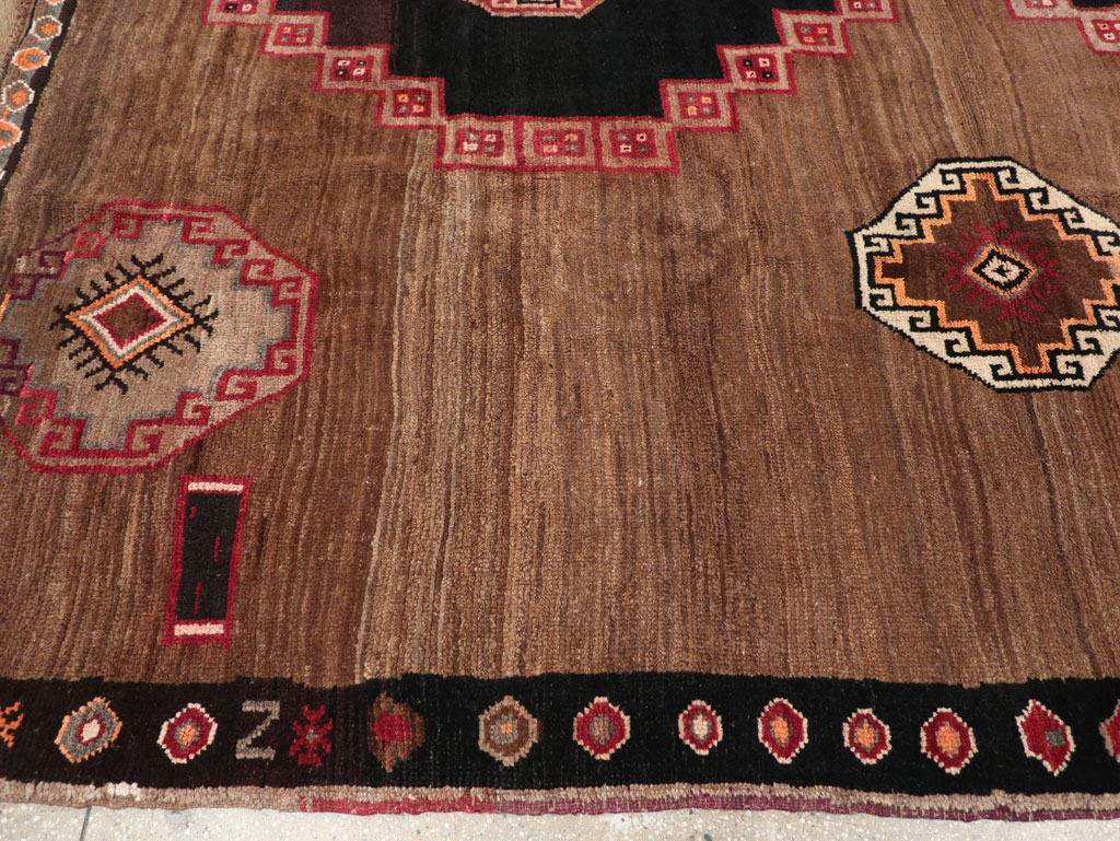 Vintage Turkish Anatolian Tribal Square Room Size Carpet, No.31677 - Gss