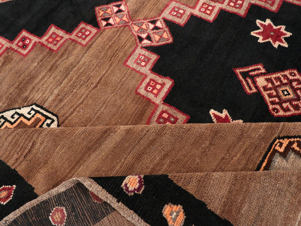 Vintage Turkish Anatolian Tribal Square Room Size Carpet, No.31677 - Gss