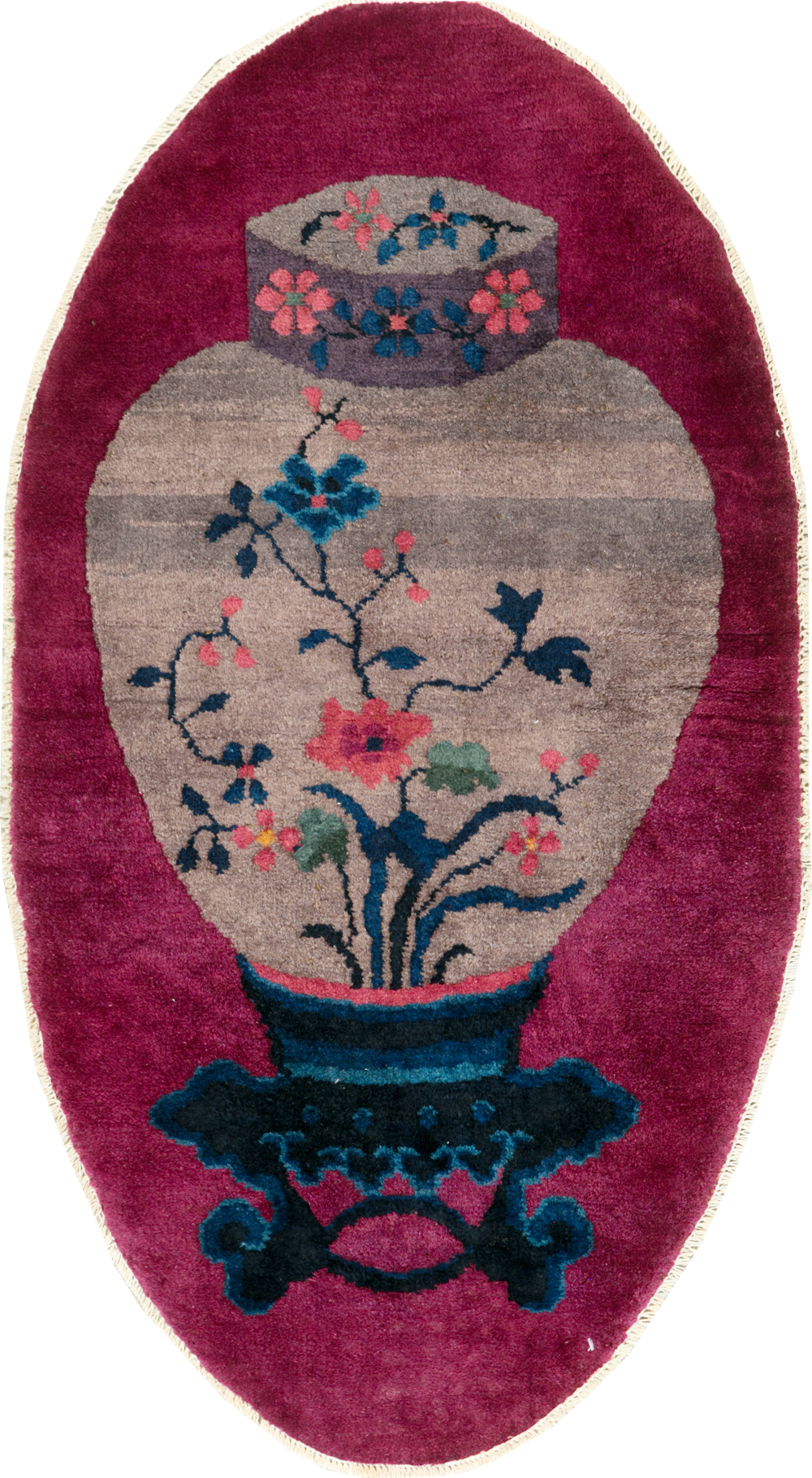 Vintage Chinese Deco Rug, No.31679 - Gss