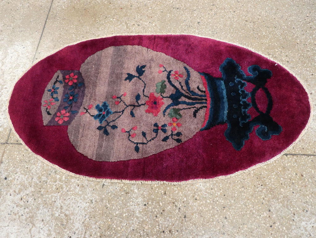 Vintage Chinese Deco Rug, No.31679 - Gss