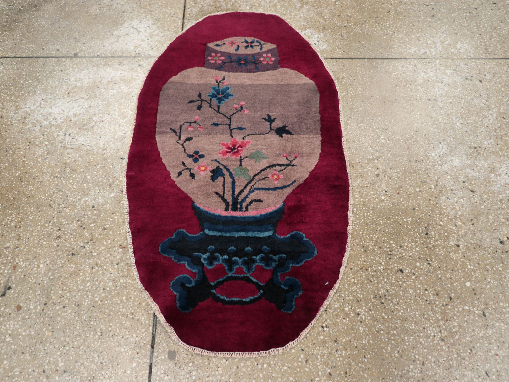 Vintage Chinese Deco Rug, No.31682 - Gss