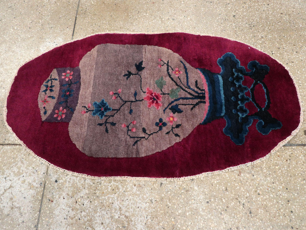 Vintage Chinese Deco Rug, No.31682 - Gss