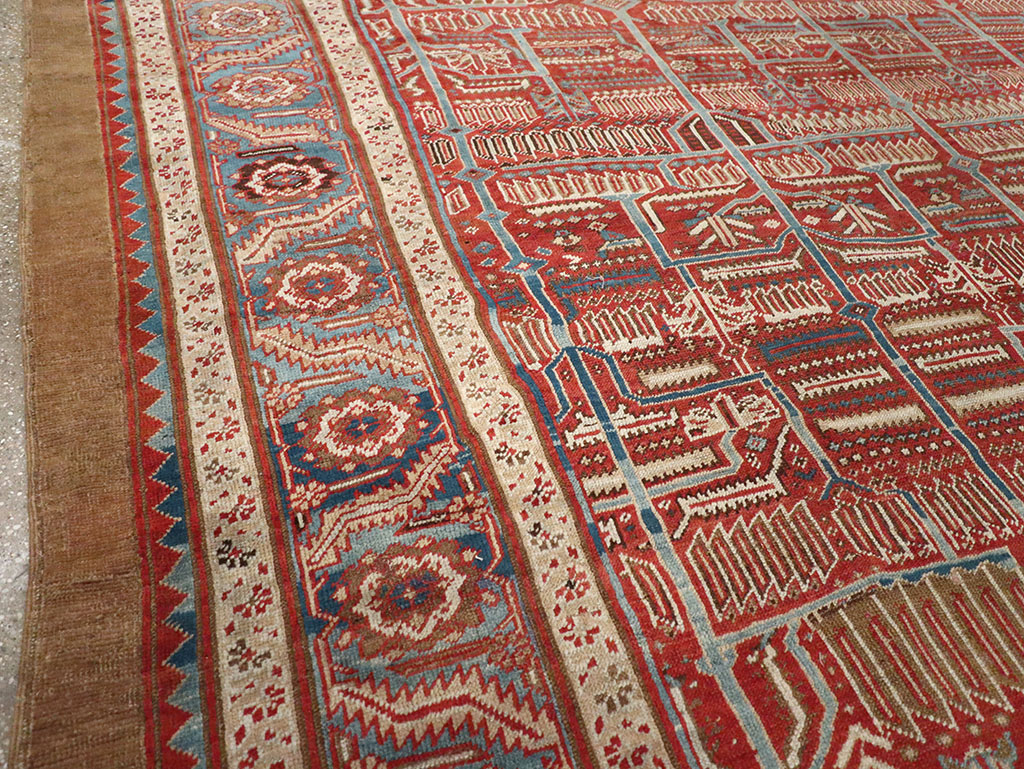 Antique Persian Bakshaish Room Size Carpet, No.31686 - Gss