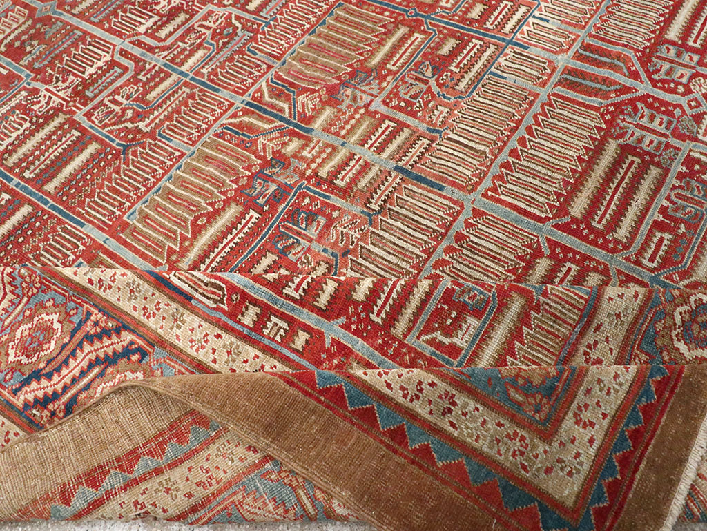 Antique Persian Bakshaish Room Size Carpet, No.31686 - Gss