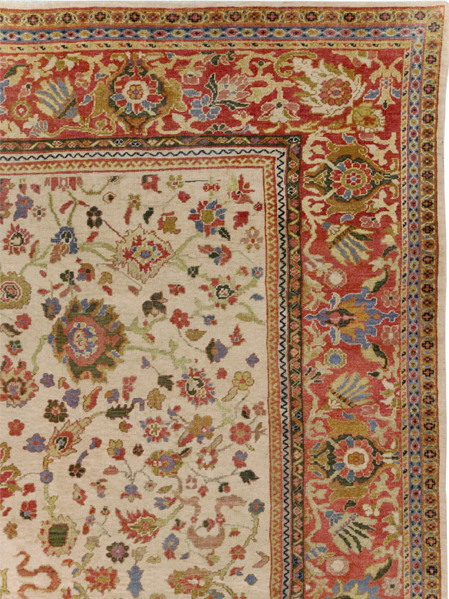 Antique Persian Mahal Large Room Size Carpet, No.31687 - Gss