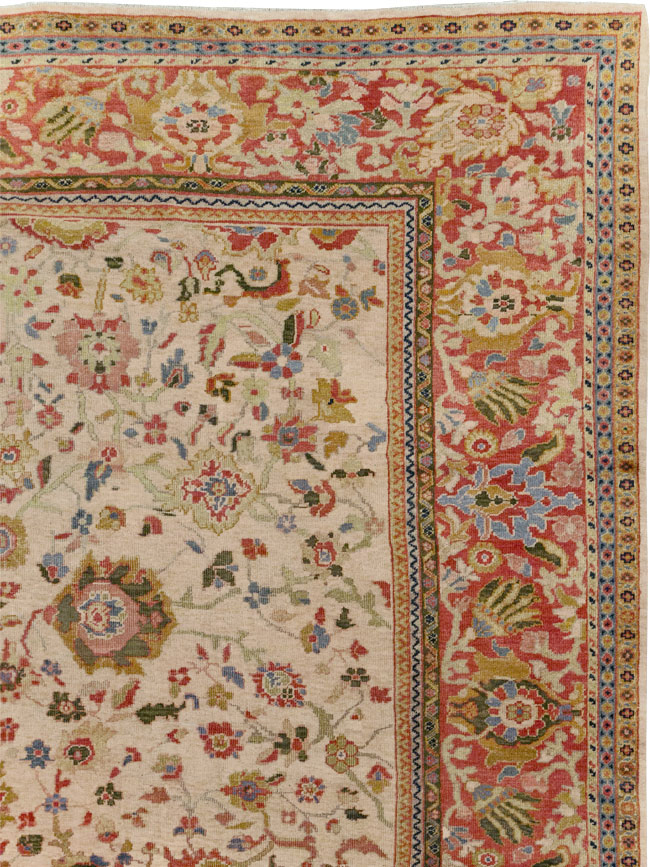 Antique Persian Mahal Large Room Size Carpet, No.31687 - Gss