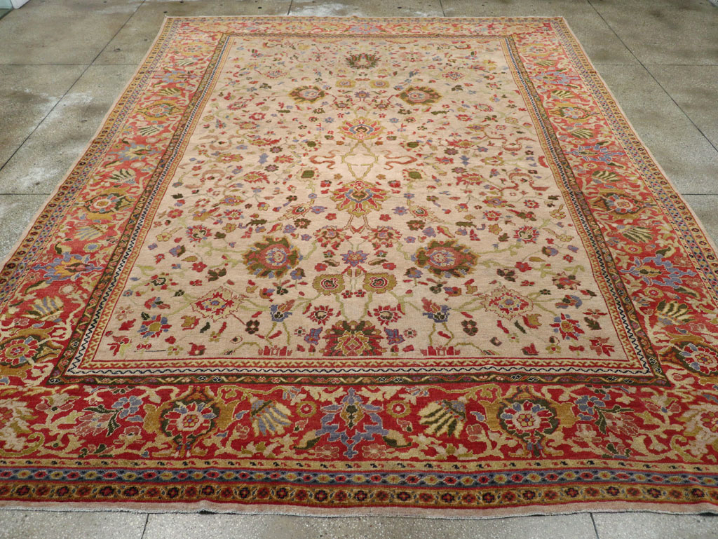 Antique Persian Mahal Large Room Size Carpet, No.31687 - Gss