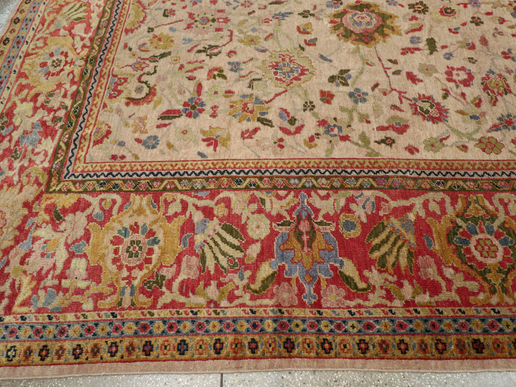 Antique Persian Mahal Large Room Size Carpet, No.31687 - Gss