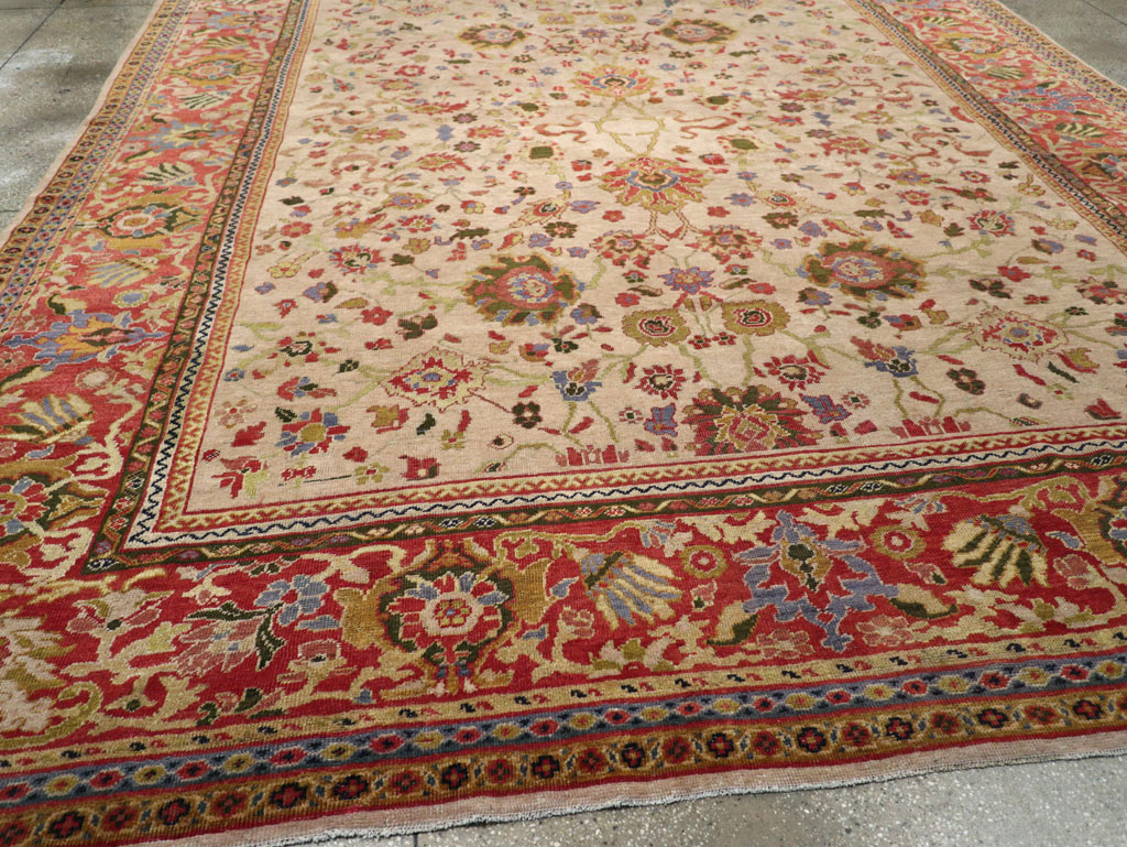 Antique Persian Mahal Large Room Size Carpet, No.31687 - Gss