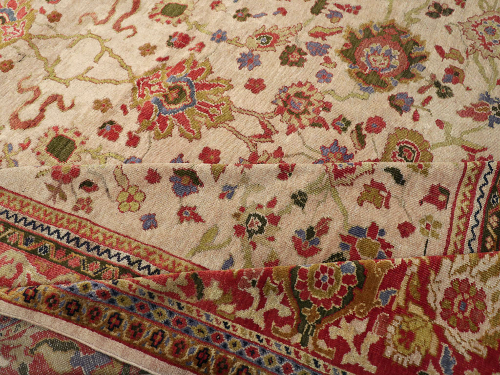Antique Persian Mahal Large Room Size Carpet, No.31687 - Gss