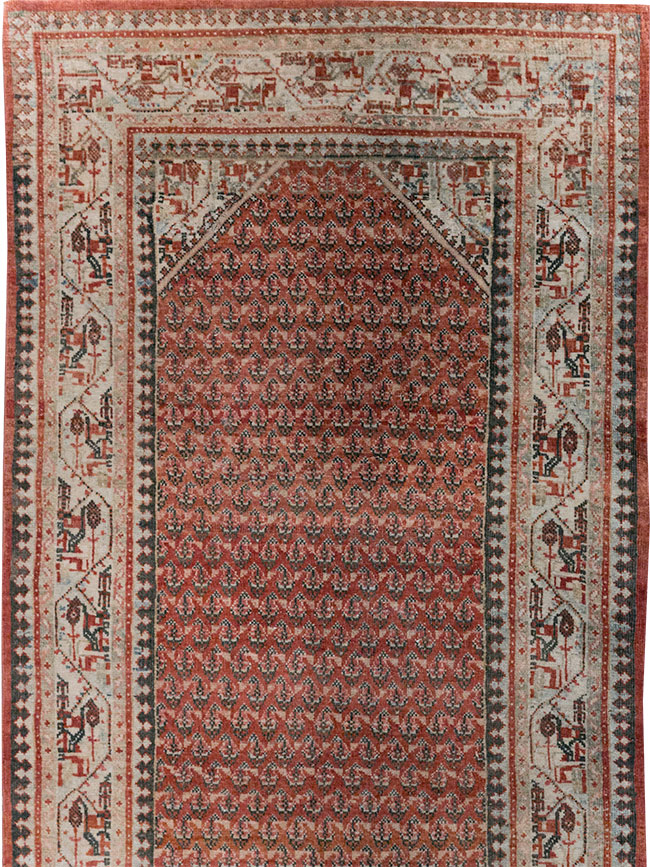 Antique Persian Seraband Long Runner, No.31696 - Gss