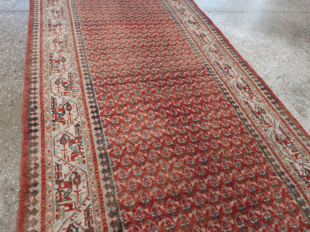 Antique Persian Seraband Long Runner, No.31696 - Gss