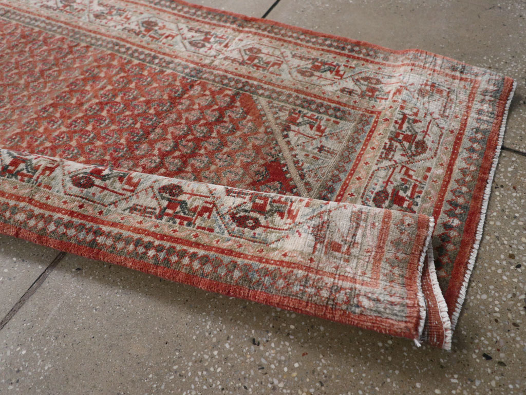 Antique Persian Seraband Long Runner, No.31696 - Gss