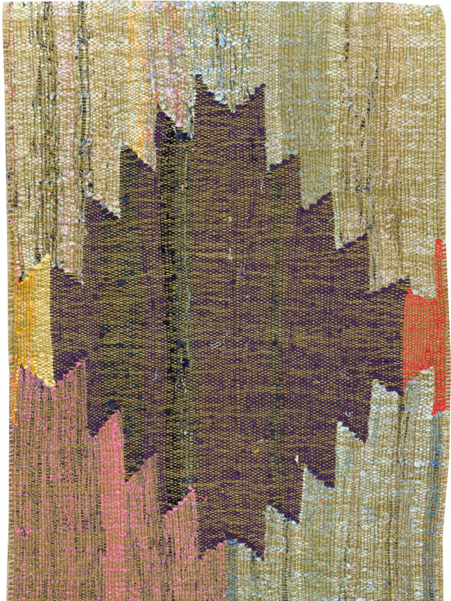 Modern Turkish Flatweave Runner, No.31697 - Gss