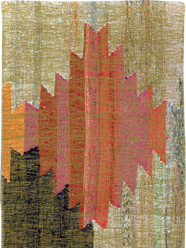 Modern Turkish Flatweave Runner, No.31697 - Gss